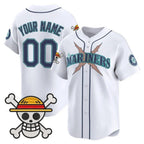 Custom Seattle Mariners x One Piece White KLUNKIM Vapor Premier Limited Jersey - Stitched