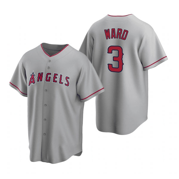 Los Angeles Angels #3 Waylor Ward Grey KLUNKIM Cool Base Stitched Jersey