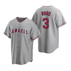Los Angeles Angels #3 Waylor Ward Grey KLUNKIM Cool Base Stitched Jersey