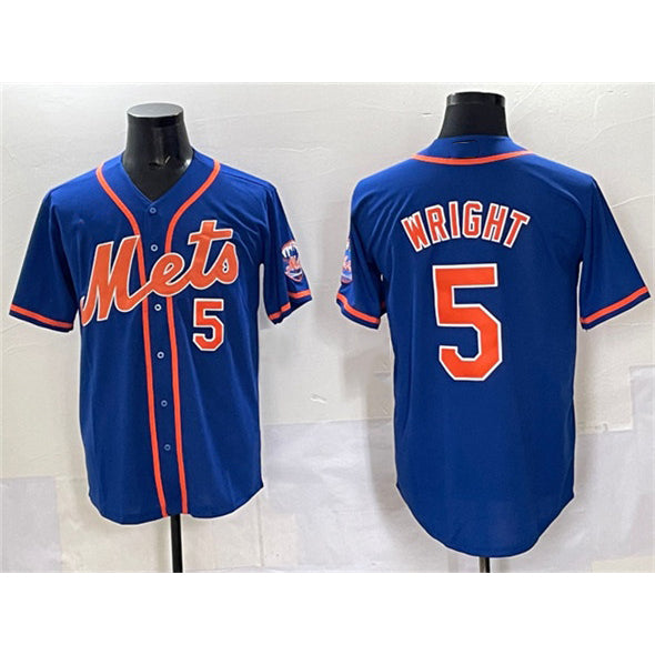New York Mets #5 David Wright Blue KLUNKIM Cool Base Stitched Jersey