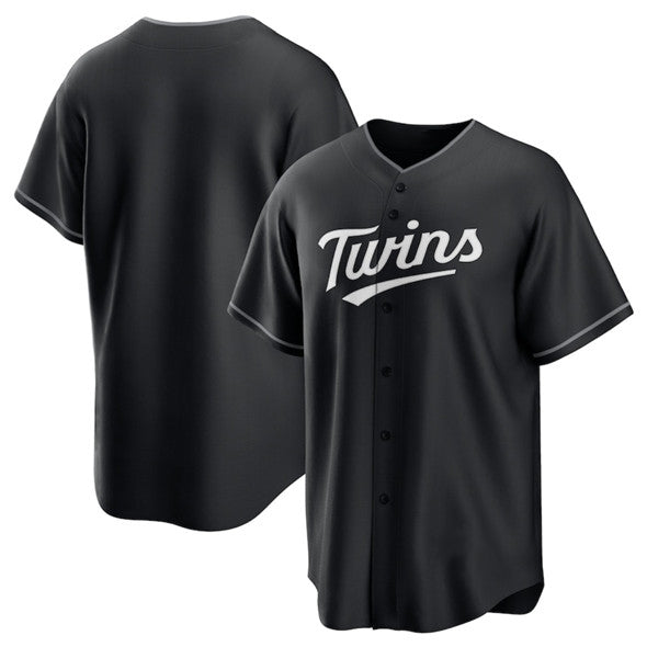Minnesota Twins Blank Black KLUNKIM Lights Out Limited Stitched Jersey