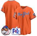New York Mets Blank Orange KLUNKIM 2025 Spring Training Stitched Jersey