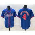 Chicago Cubs #4 Pete Crow-Armstrong Royal KLUNKIM Cool Base Stitched Jersey