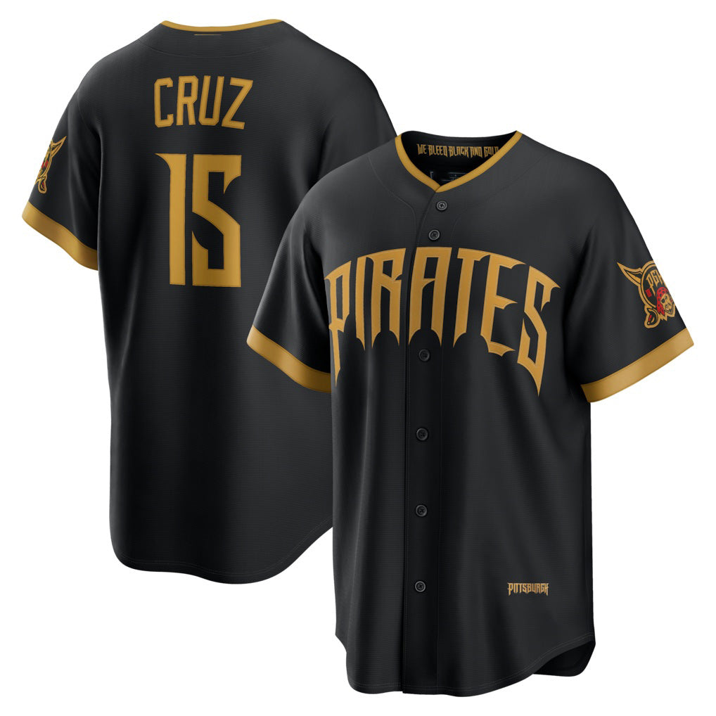 Pittsburgh Pirates #15 Oneil Cruz Black KLUNKIM 2026 City Connect Stadium Jersey