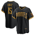 Pittsburgh Pirates #15 Oneil Cruz Black KLUNKIM 2026 City Connect Stadium Jersey
