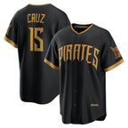 Pittsburgh Pirates #15 Oneil Cruz Black KLUNKIM 2026 City Connect Stadium Jersey