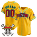Custom Arizona Diamondbacks x One Piece Gold KLUNKIM Vapor Premier Limited Jersey - Stitched