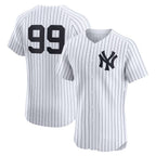 New York Yankees #99 Aaron Judge White KLUNKIM Home Elite Player Jersey