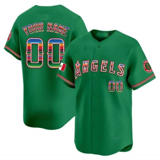 Custom Los Angeles Angels Mexico Vapor Premier Limited Jersey ¨C Green KLUNKIM