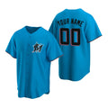 Custom Miami Marlins Blue KLUNKIM Stitched Cool Base Jersey