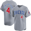 Chicago Cubs #4 Pete Crow-Armstrong Gray KLUNKIM Limited Stitched Jersey