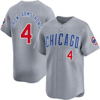 Chicago Cubs #4 Pete Crow-Armstrong Gray KLUNKIM Limited Stitched Jersey
