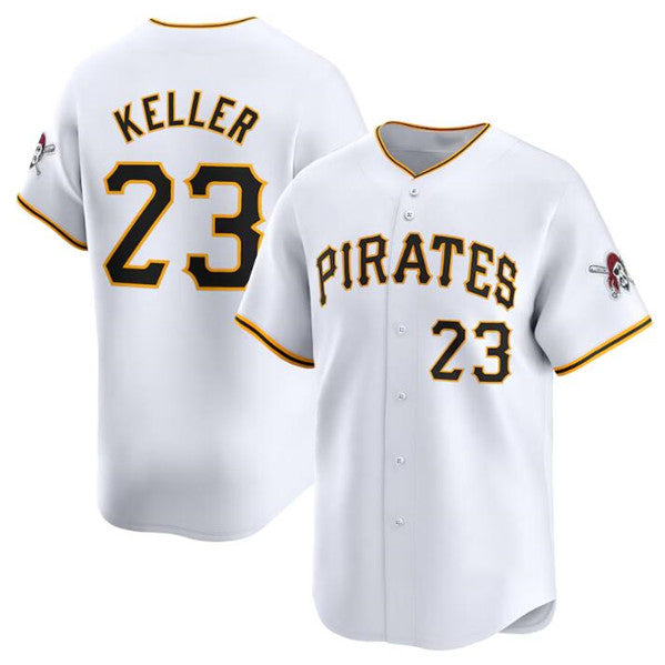 Pittsburgh Pirates #23 Mitch Keller White KLUNKIM Home Limited Stitched Jersey