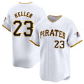 Pittsburgh Pirates #23 Mitch Keller White KLUNKIM Home Limited Stitched Jersey