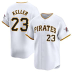 Pittsburgh Pirates #23 Mitch Keller White KLUNKIM Home Limited Stitched Jersey