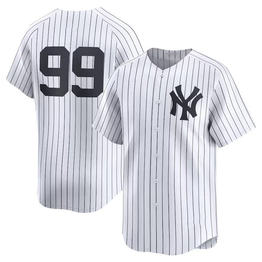 New York Yankees #99 Aaron Judge Home Limited Player Jersey - White Stitches Baseball Jerseys