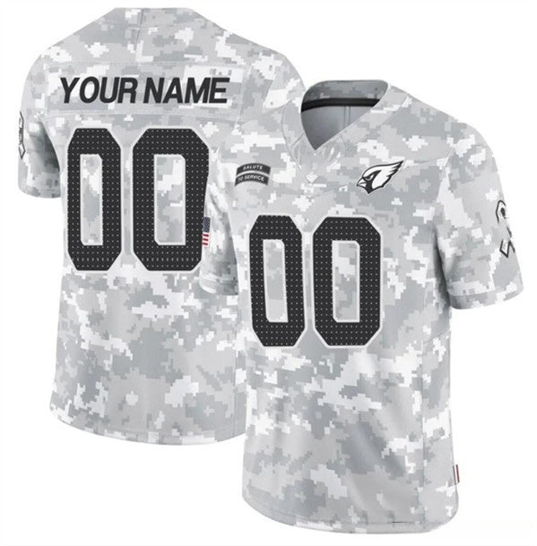 Custom A.Cardinals Active Player 2024 F.U.S.E Arctic Camo KLUNKIM Salute to Service Limited Stitched Jersey