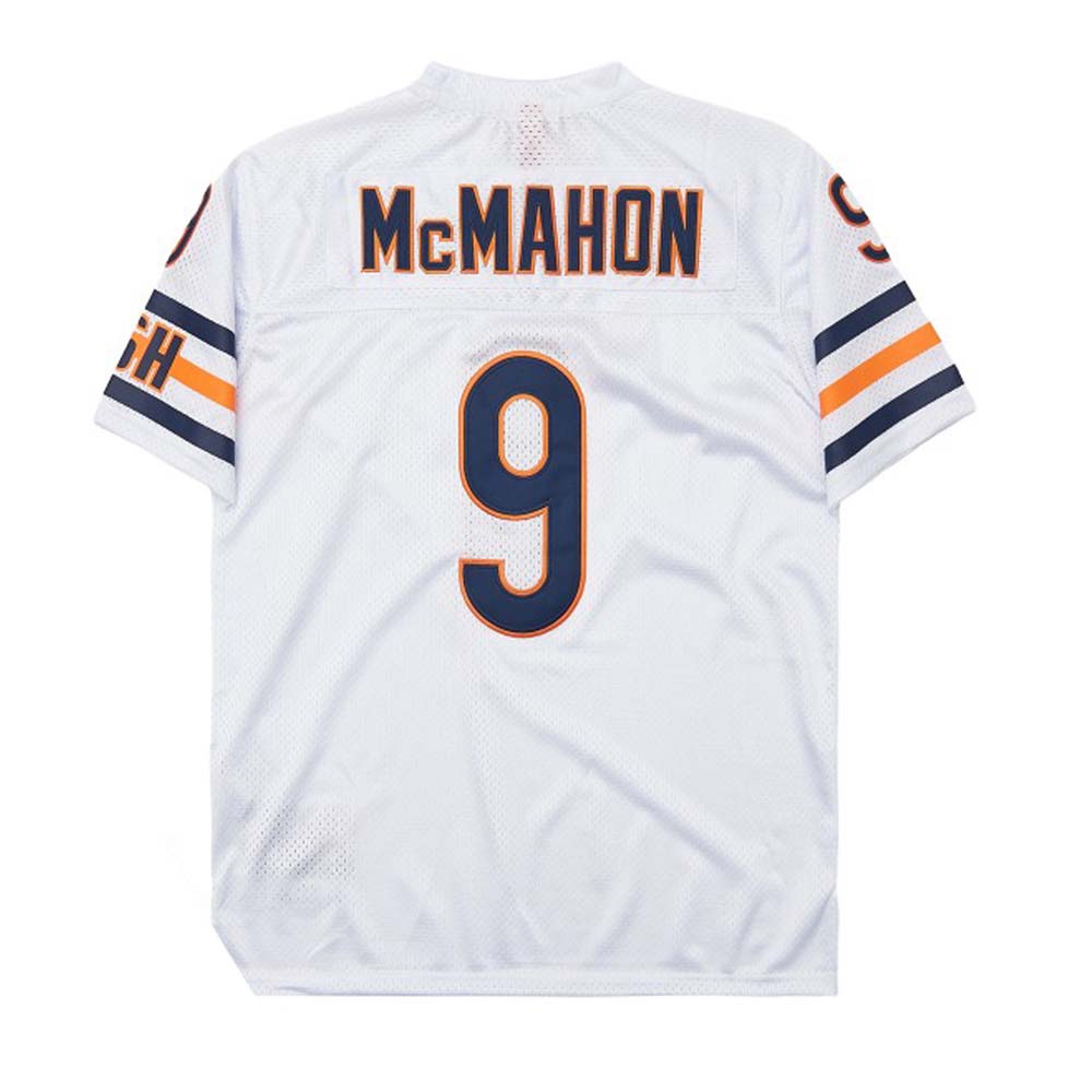 C.Bear #9 Jim McMahon White 1985 Mitchell & Ness Stitched American Mesh Football Jerseys