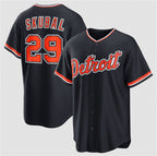 Detroit Tigers #29 Tarik Skubal Navy KLUNKIM Alternate Stitched Jersey
