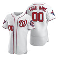 Custom Washington Nationals White KLUNKIM 2020 Stitched Flex Base Jersey