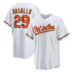 Baltimore Orioles #29 Samuel Basallo White KLUNKIM Replica Player Jersey