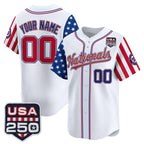 Custom Washington Nationals America 250 Edition Vapor Premier Limited White KLUNKIM Stitched Jerseys