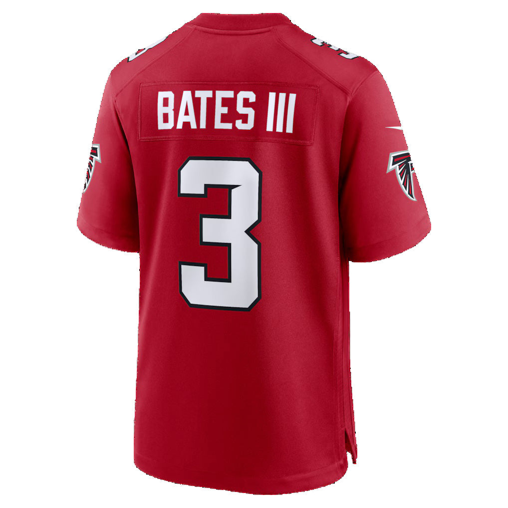 A.Falcons #3 Jessie Bates III Red KLUNKIM Game Jersey