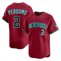 Arizona Diamondbacks #2 Geraldo Perdomo Player Red KLUNKIM Limited Home Game Stitched Jerseys