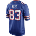 B.Bills #83 Andre Reed Royal KLUNKIM Game Retired Player Jersey