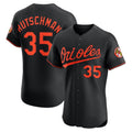 Baltimore Orioles #35 Adley Rutschman Black KLUNKIM Alternate Elite Jersey