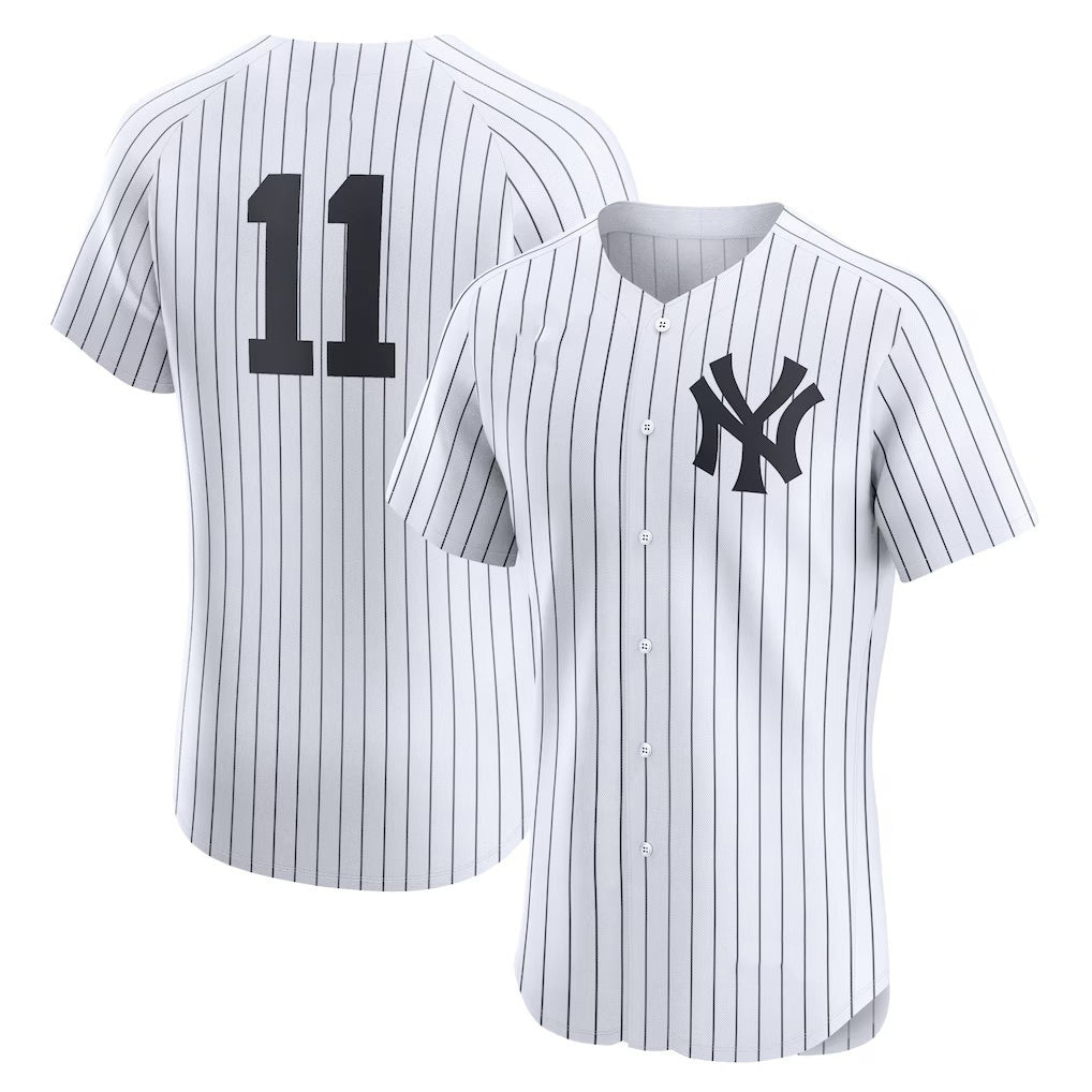 New York Yankees #11 Anthony Volpe White KLUNKIM Home Elite Jersey