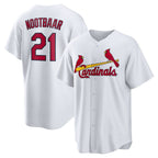 St. Louis Cardinals #21 Lars Nootbaar White KLUNKIM Home Replica Jersey