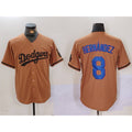 Los Angeles Dodgers #8 Kike Hernandez Olive KLUNKIM Cool Base Limited Stitched Jersey