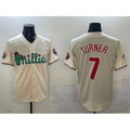 Philadelphia Phillies #7 Trea Turner Cream KLUNKIM Phanatic Limited Stitched Jersey