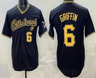 Pittsburgh Pirates #6 Konnor Griffin Black KLUNKIM Alternate Limited Jersey