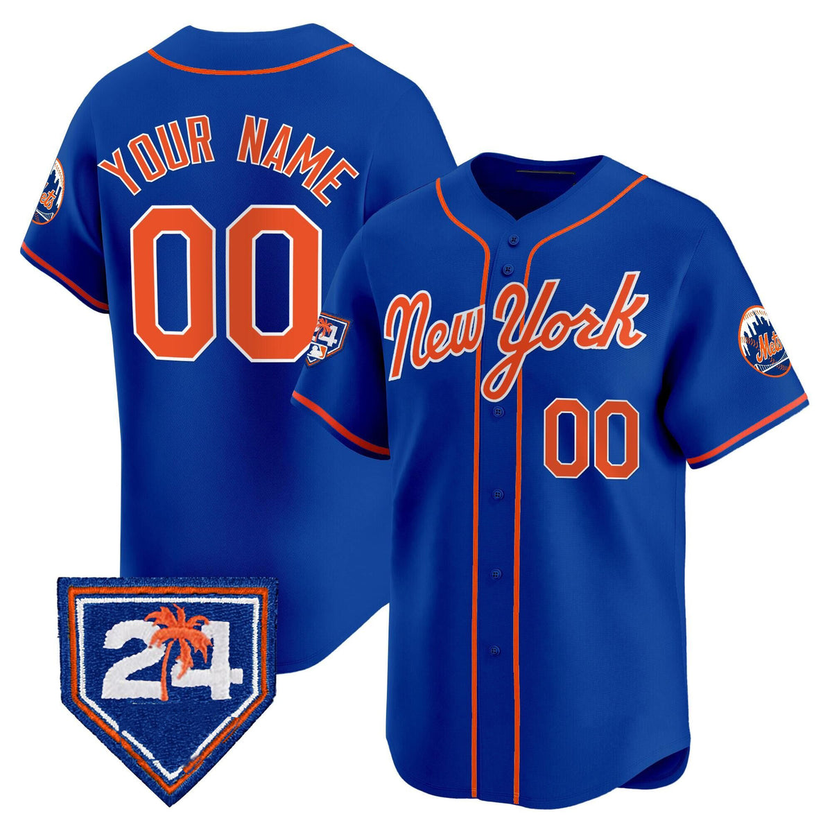 Cutsom New York Mets Active Player Royal KLUNKIM 2024 Spring Training Vapor Premier Limited Stitched Jersey