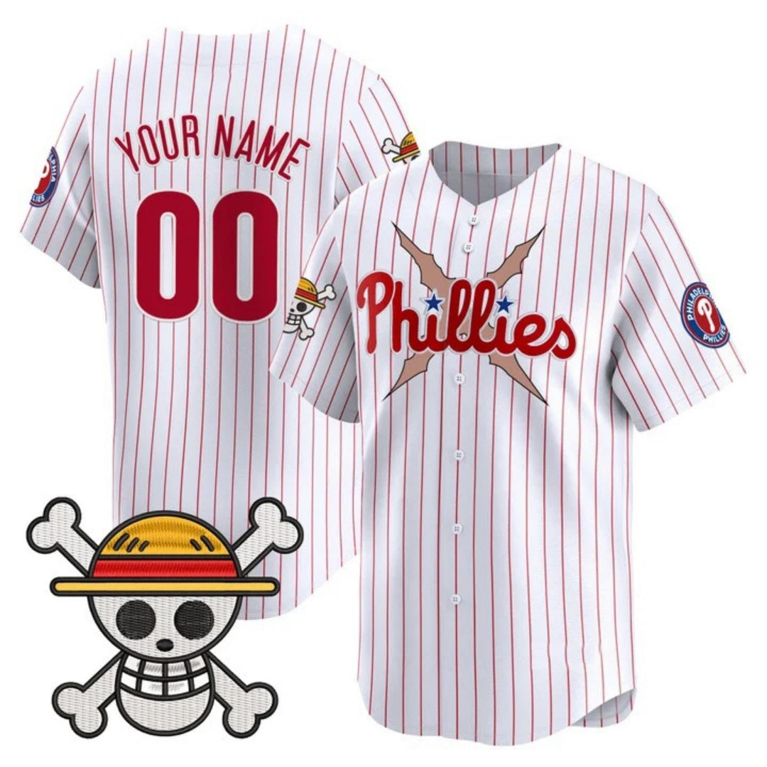 Custom Philadelphia Phillies x One Piece White KLUNKIM Vapor Premier Limited Jersey - Stitched