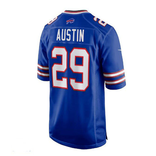 B.Bills #29 Alex Austin Home Game Jersey - Royal American Stitched Football Jerseys
