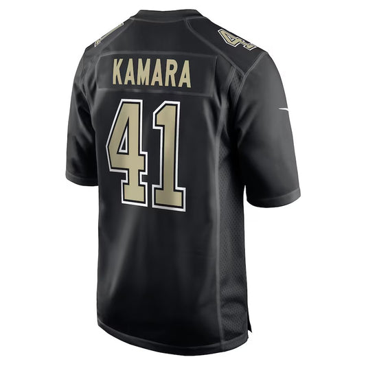 NO.Saints #41 Alvin Kamara Black Fashion Vapor Limited Jersey Stitched American Football Jerseys