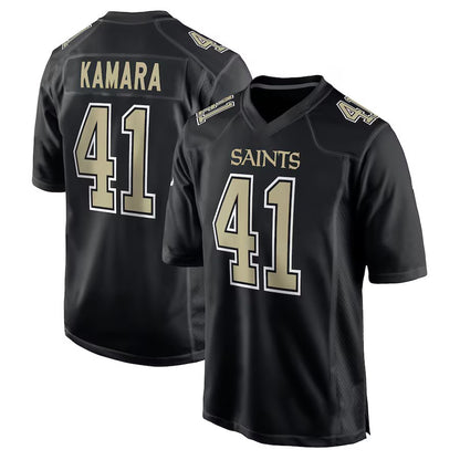 NO.Saints #41 Alvin Kamara Black Fashion Vapor Limited Jersey Stitched American Football Jerseys