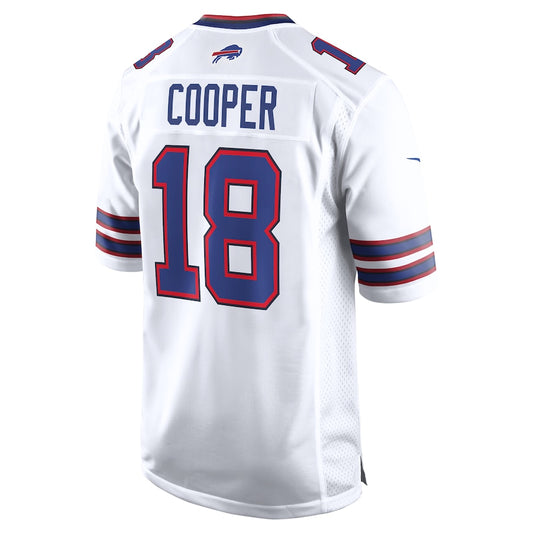 B.Bills #18 Amari Cooper White Game Player Jersey Football Stitched American Jerseys