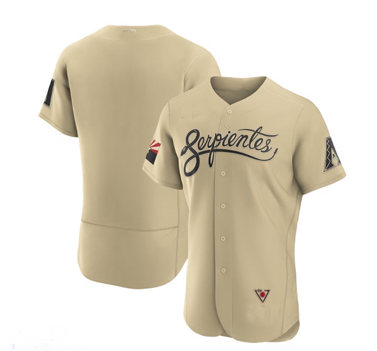 Arizona Diamondbacks City Connect Authentic Jersey - Gold Stitches Baseball Jerseys