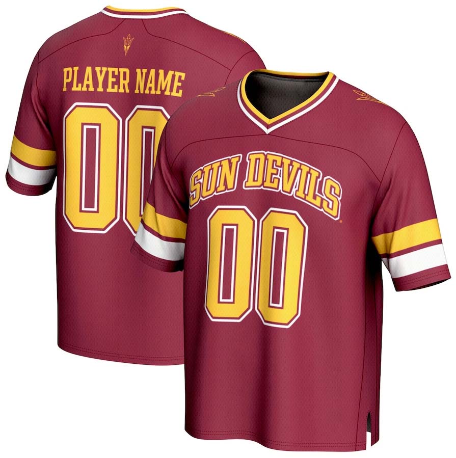 Custom A.State Sun Devils GameDay Greats Unisex NIL Pick-A-Player Football Fashion Jersey - Maroon Stitched American College Jerseys