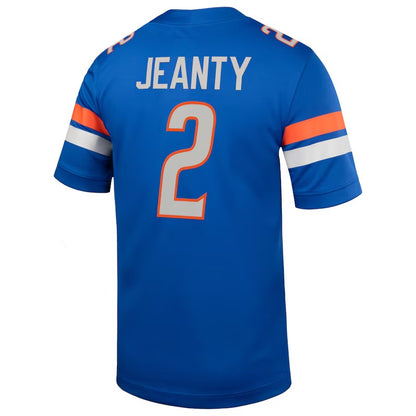 B.State Broncos #2 Ashton Jeanty Royal Football Game Jersey Stitched American College Jerseys