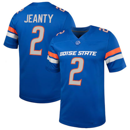 B.State Broncos #2 Ashton Jeanty Royal Football Game Jersey Stitched American College Jerseys