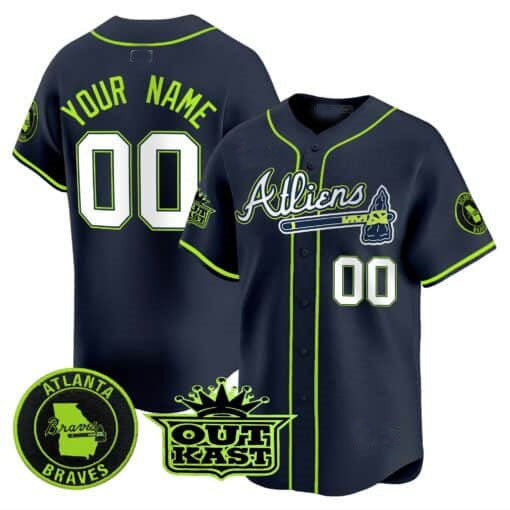 Custom Atlanta Braves Atliens Vapor Premier Limited – All Stitched Baseball Jersey