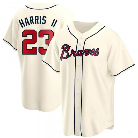 Atlanta Braves #23 Michael Harris II Cream Alternate Jersey Stitches Baseball Jerseys