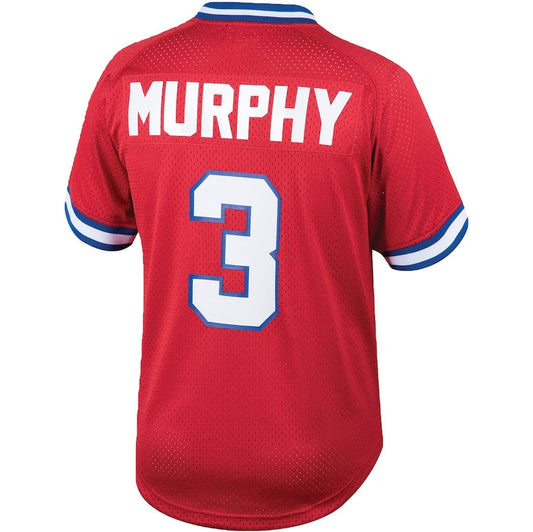 A.Braves #3 Dale Murphy Mitchell & Ness Cooperstown Collection Big & Tall Mesh Batting Practice Jersey - Red