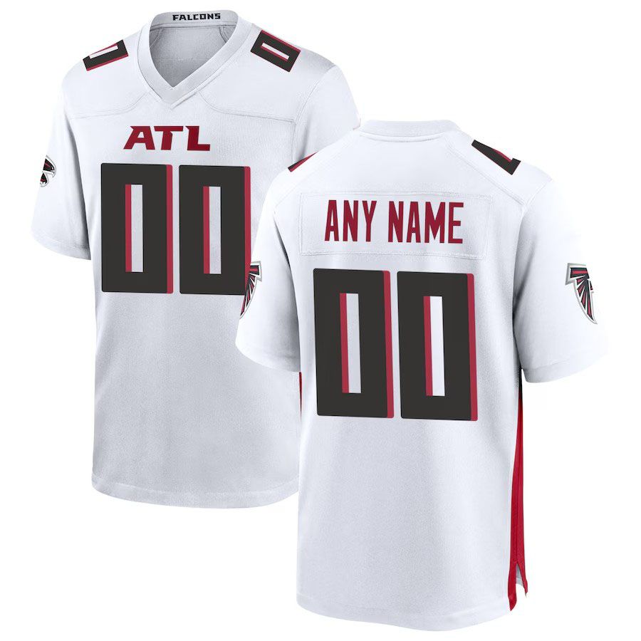 Custom Atlanta Falcons 2024 White Game American Stitched Football Jersey
