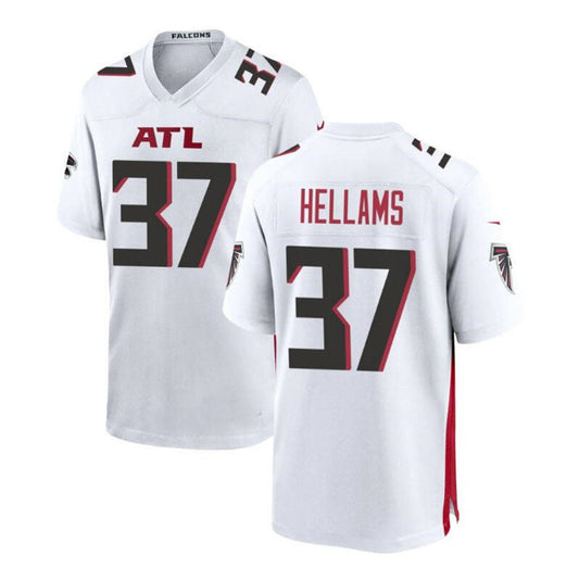 A.Falcons #37 DeMarcco Hellams Game Jersey - Black Stitched American Football Jerseys